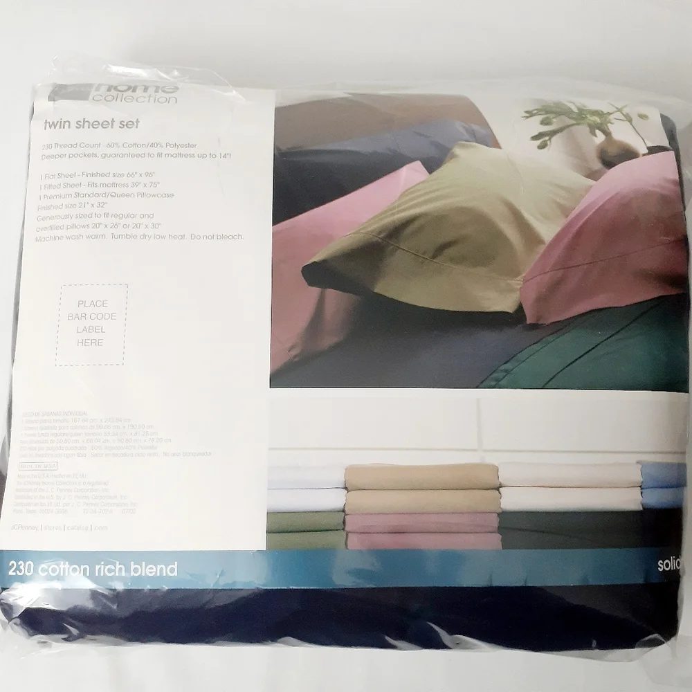 By Design JCPenney Styles For The Bed 200C Burgandy Twin Fitted Sheet